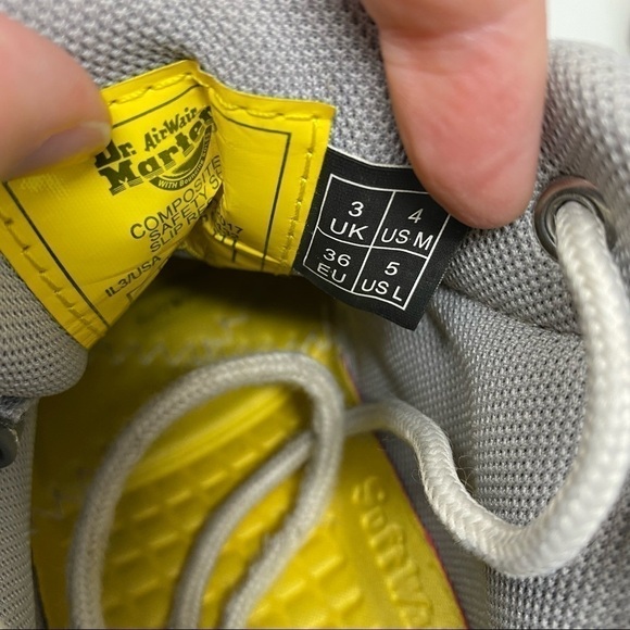 Dr Martens Women’s Grey Harper SD Chukka Industrial Safety toe Boots Size 4 - Picture 8 of 12